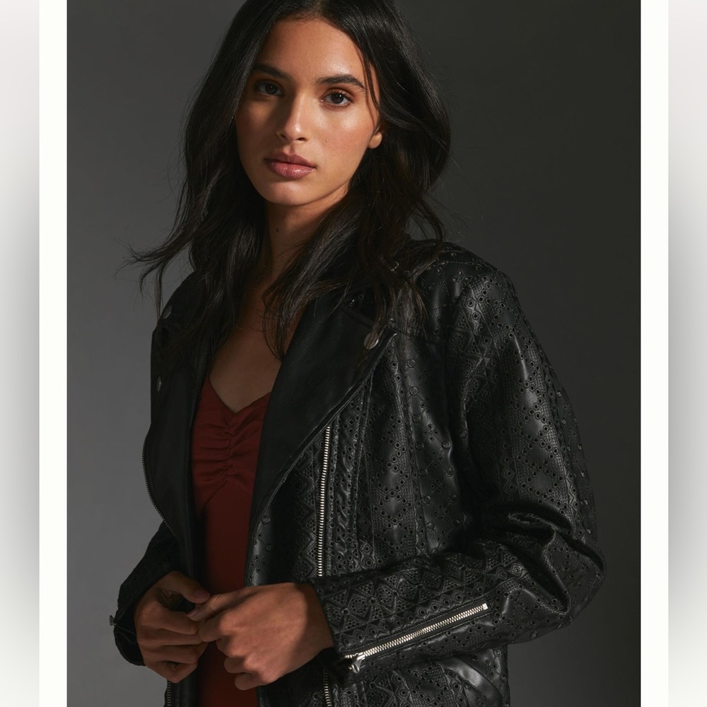 By Anthropologie Faux Leather
Eyelet Jacket - Picture 3 of 11
